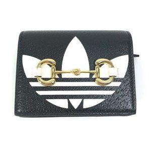 GUCCI logo adidas collaboration Shoulder wallet Pochette Folded